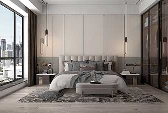 潍坊现代风格-卧室