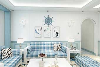 潍坊地中海风格-客厅