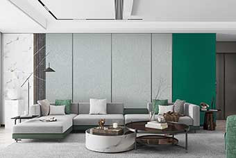 潍坊轻奢风格-客厅