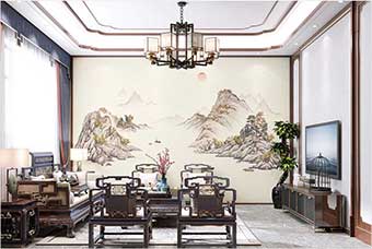 潍坊森佰汇航空纤维墙咔（巴山蜀水）