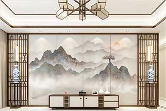 潍坊森佰汇航空纤维（山水画系列）